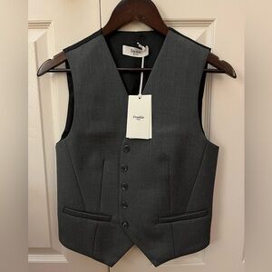 Frankie Shop Gray Gelso Vest